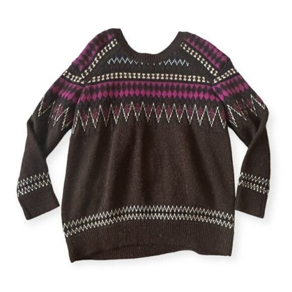 Junya Watanabe Comme des Garçons, Brown multi Jacquard Sweater, Fair Isle, Size - Picture 10 of 15